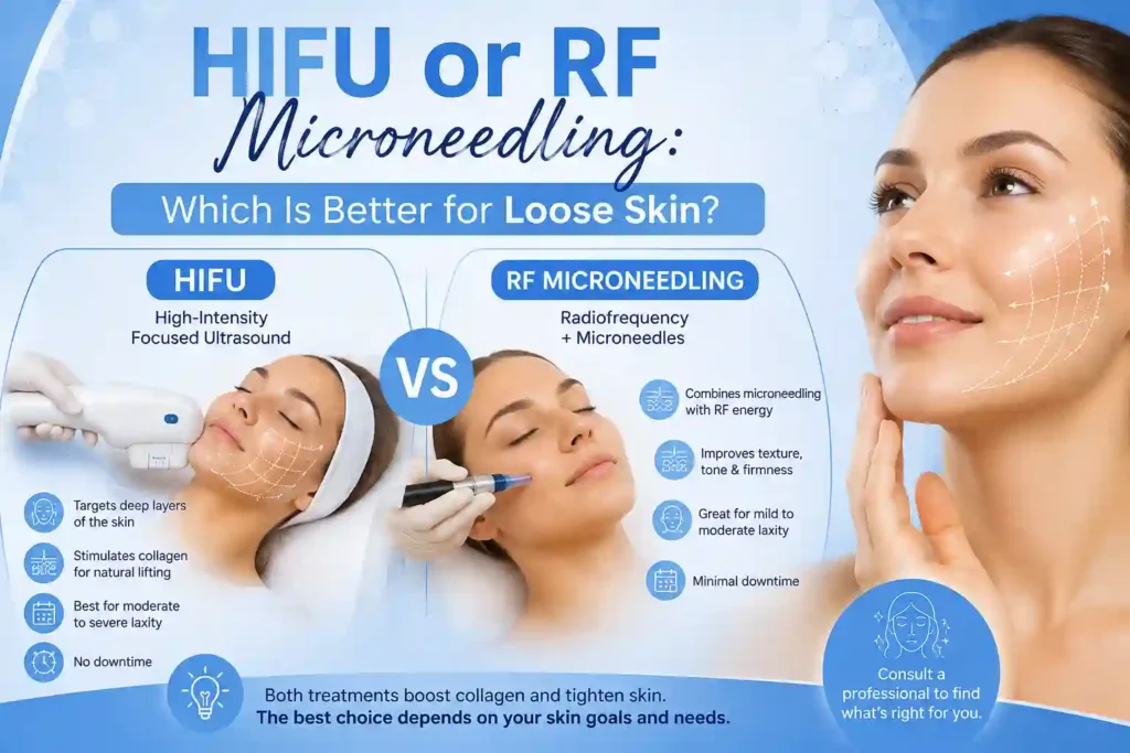 Lost the Weight but Not the Loose Skin? What You Should Know 2 HIFU or RF Microneedling: Which Is Better for Loose Skin St Albans?